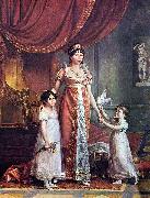 Portrat der Konigin Julia Bonaparte mit ihren Tochtern